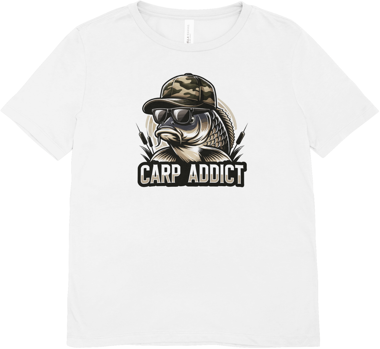 Tricou barbatesc pescuit 100% bumbac CARP ADDICT