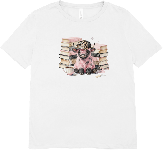 Tricou cu vaci 100% bumbac BOOKS