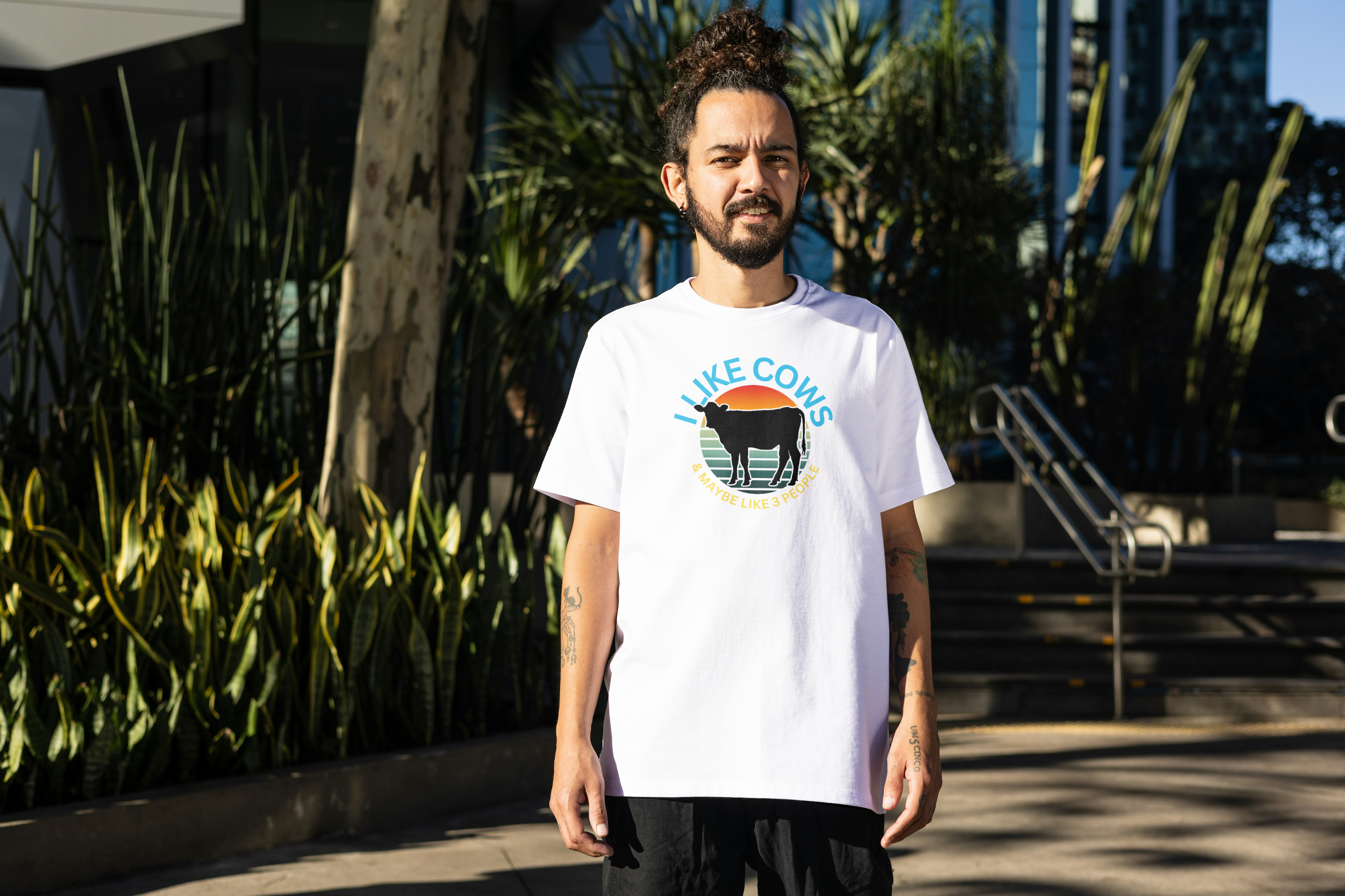 Tricou unisex cu vaca 100% bumbac I LIKE COWS