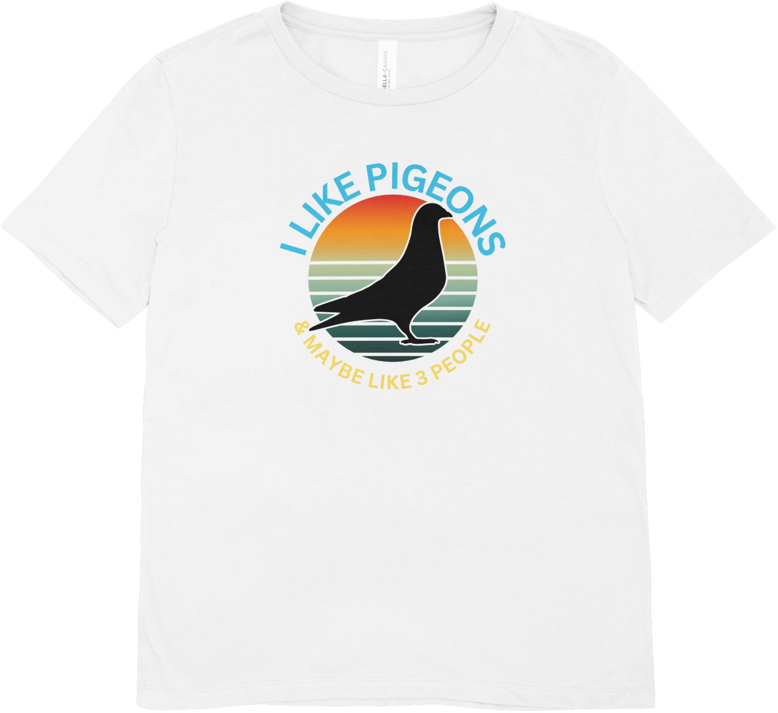 Tricou unisex cu porumbel 100% bumbac PIGEONS