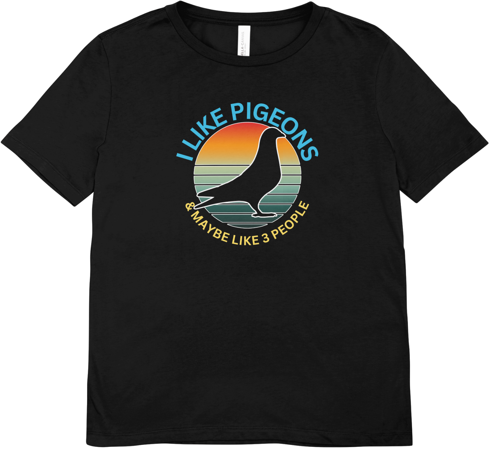 Tricou unisex cu porumbel 100% bumbac PIGEONS