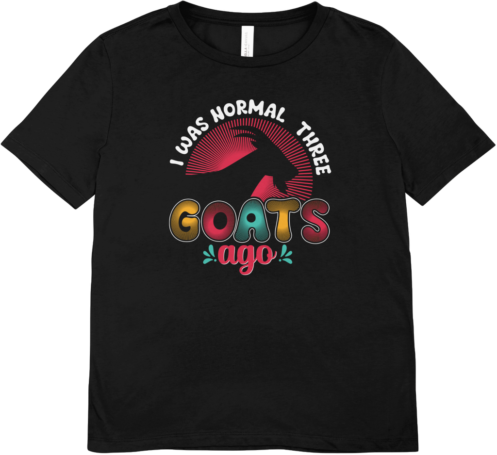 Tricou unisex cu capre 100% bumbac I WAS NORMAL