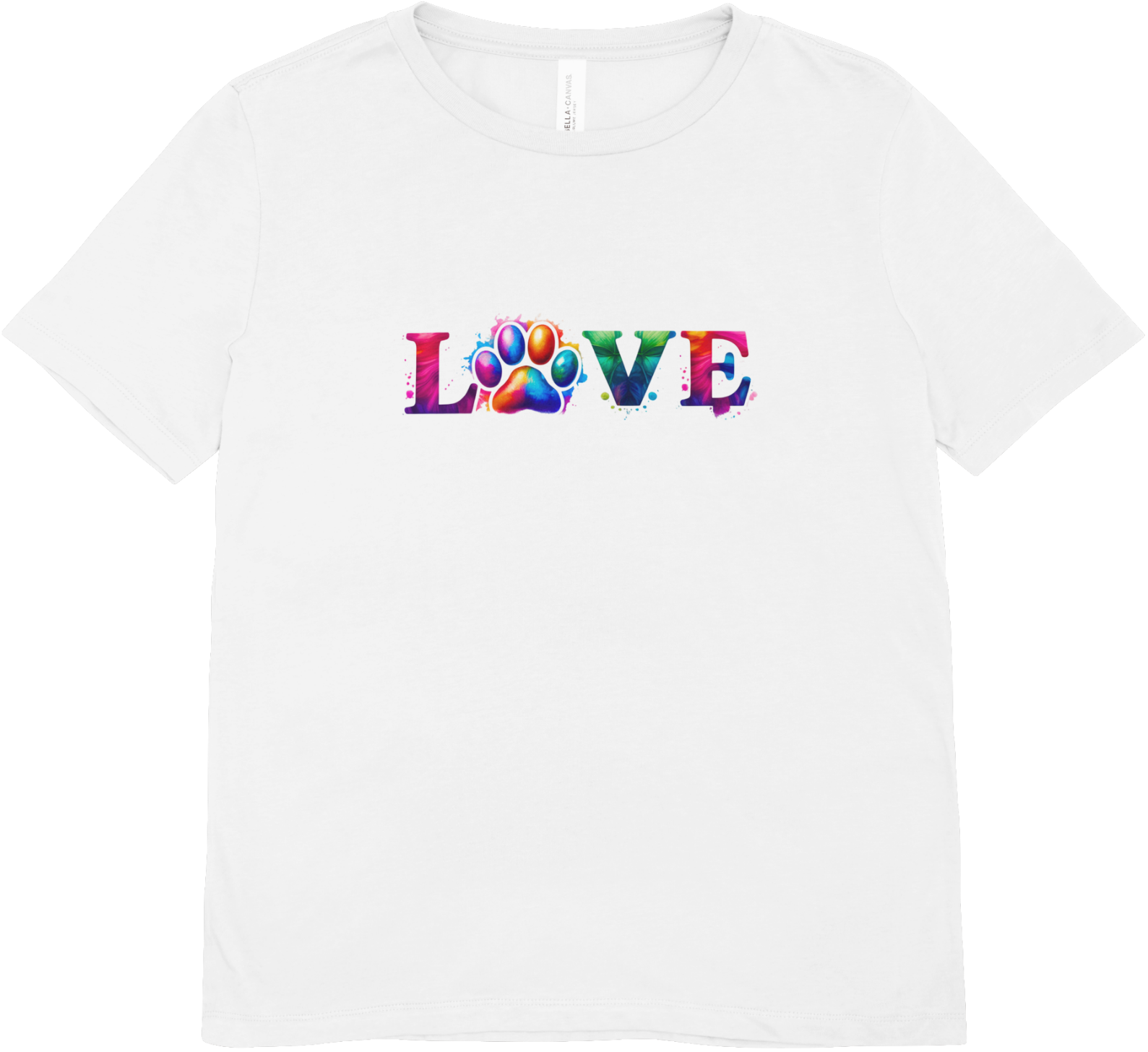 Tricou cu căței 100% bumbac LOVE