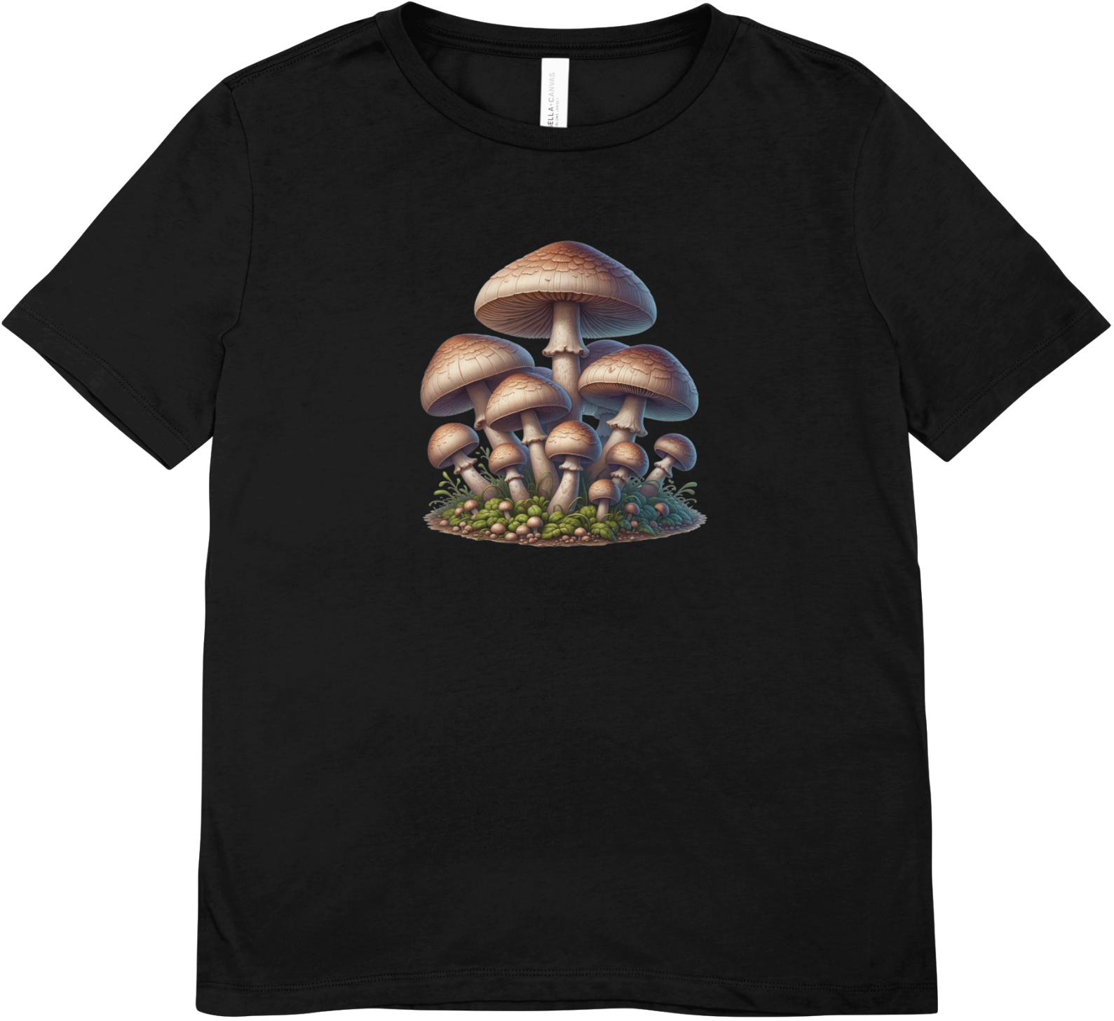 Tricou unisex cu ciuperci 100% bumbac AGARICUS