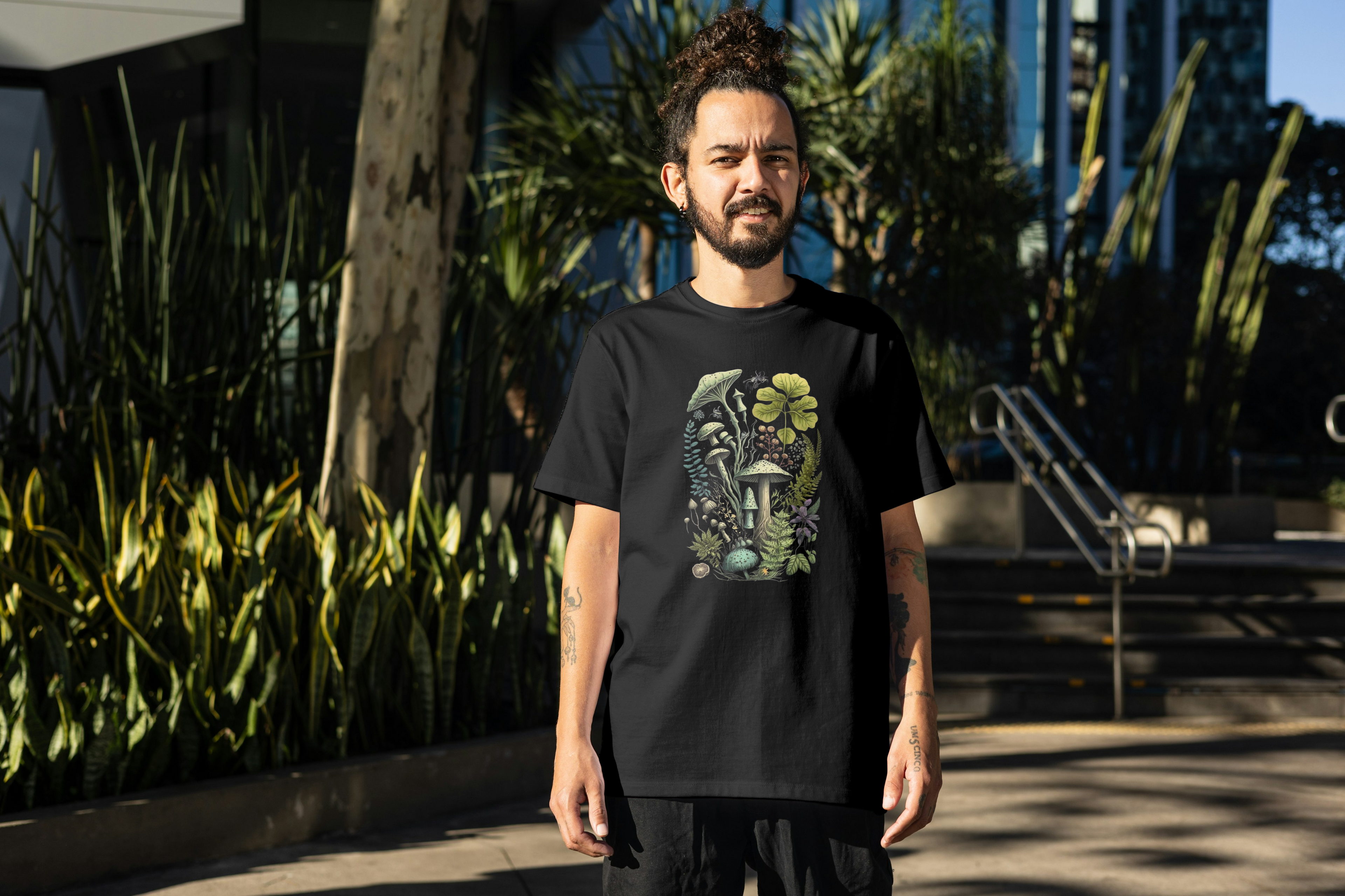 Tricou unisex cu ciuperci 100% bumbac AMAZING MUSHROOM