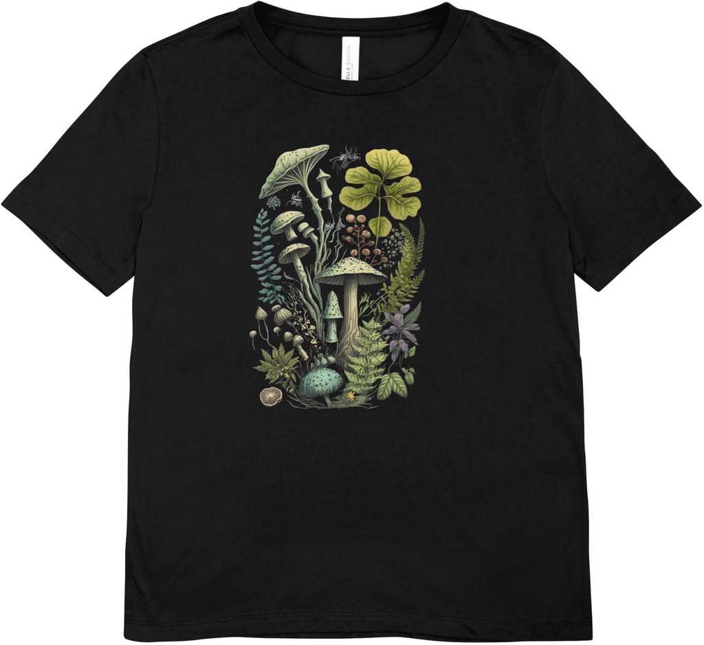 Tricou unisex cu ciuperci 100% bumbac AMAZING MUSHROOM