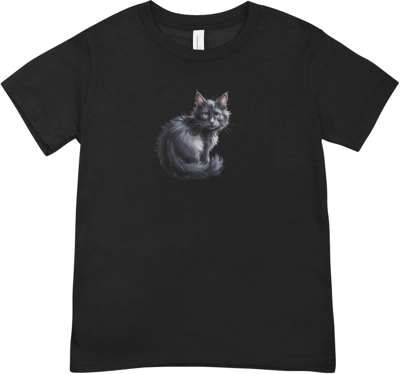 Tricou unisex 100% bumbac cu pisica Cat