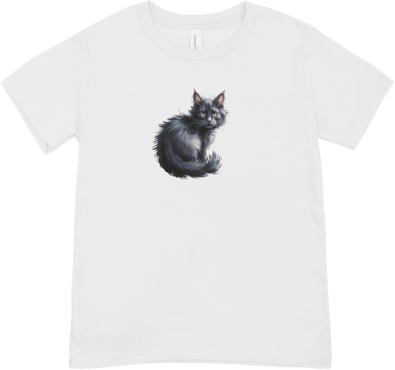 Tricou unisex 100% bumbac cu pisica Cat