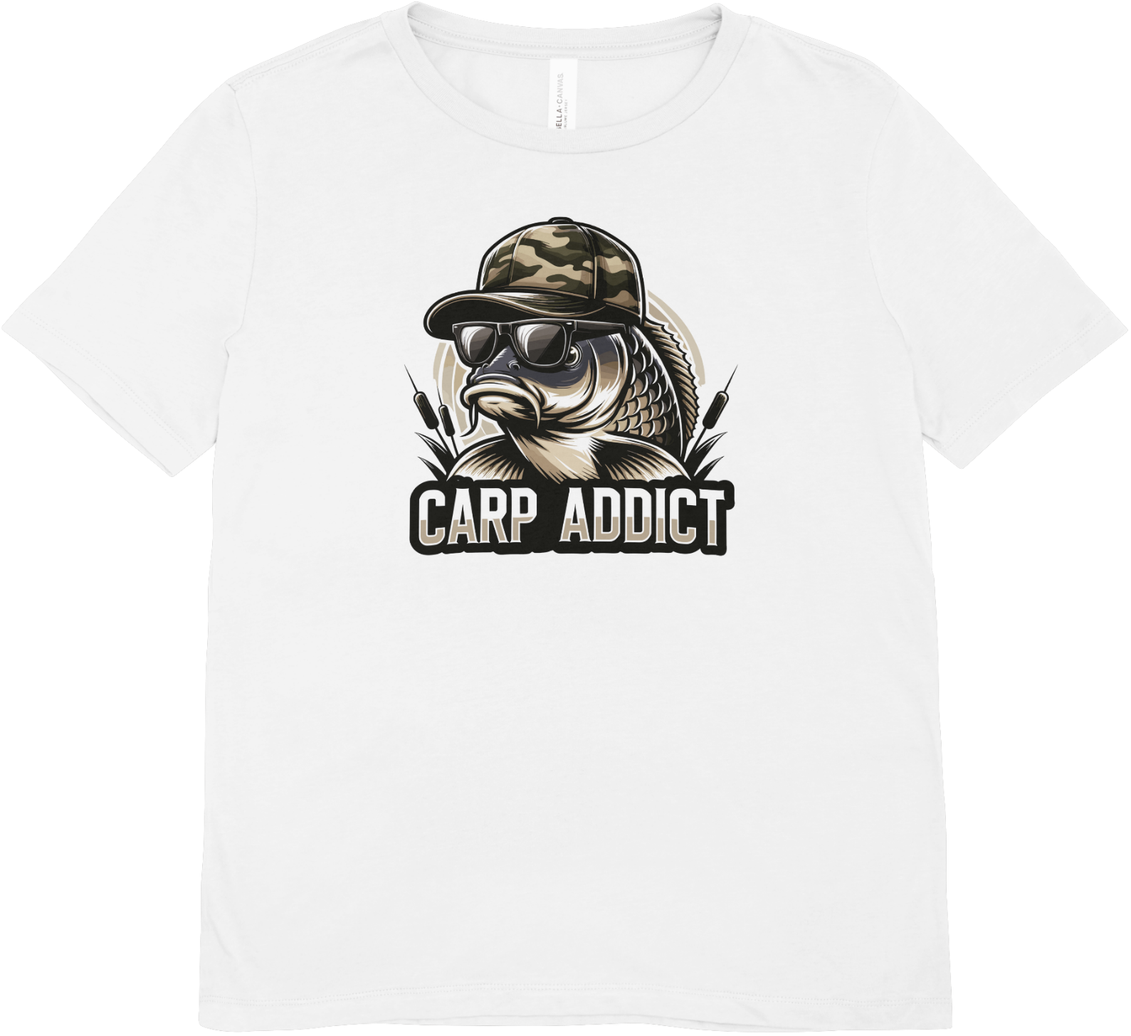 Tricou barbatesc pescuit 100% bumbac CARP ADDICT