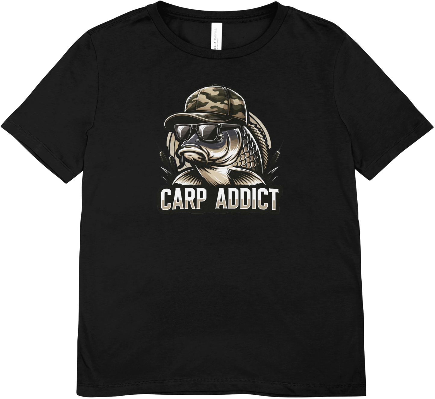 Tricou barbatesc pescuit 100% bumbac CARP ADDICT