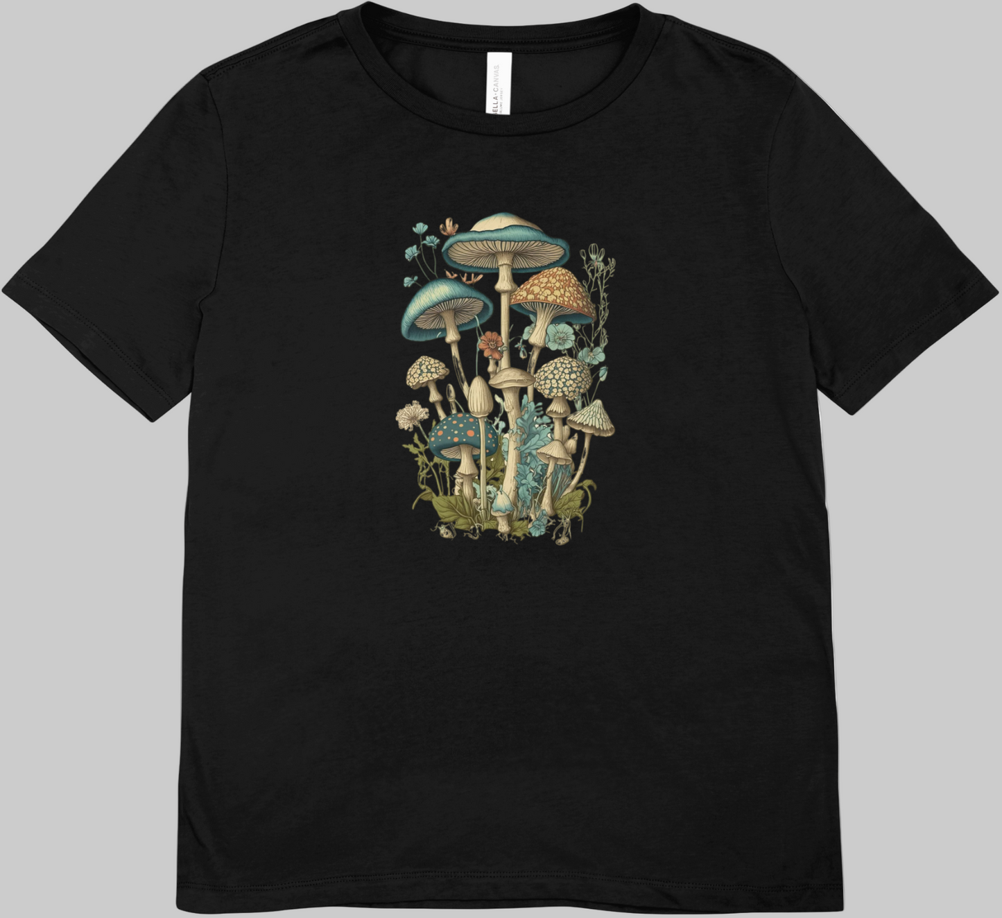 Tricou unisex cu ciuperci 100% bumbac BLUEY