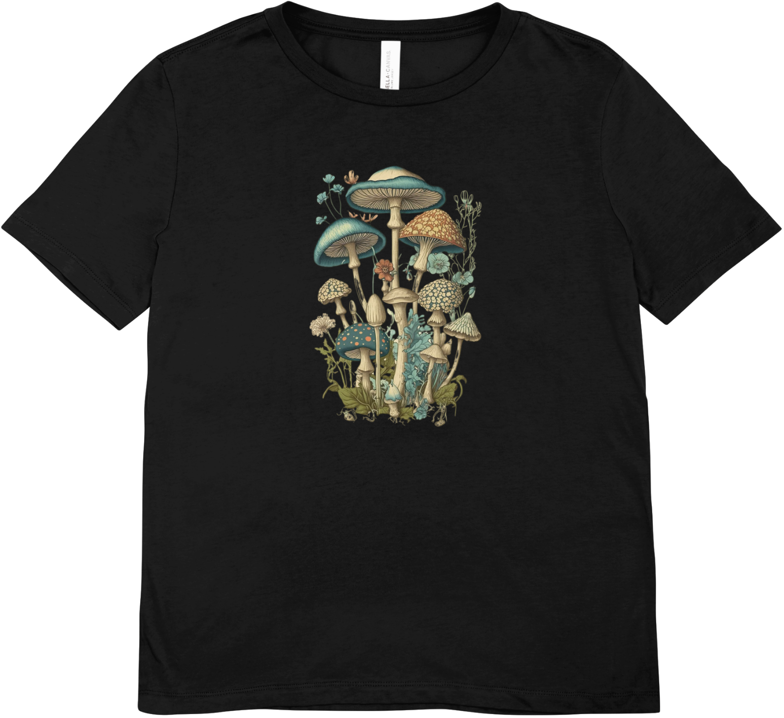 Tricou unisex cu ciuperci 100% bumbac BLUEY
