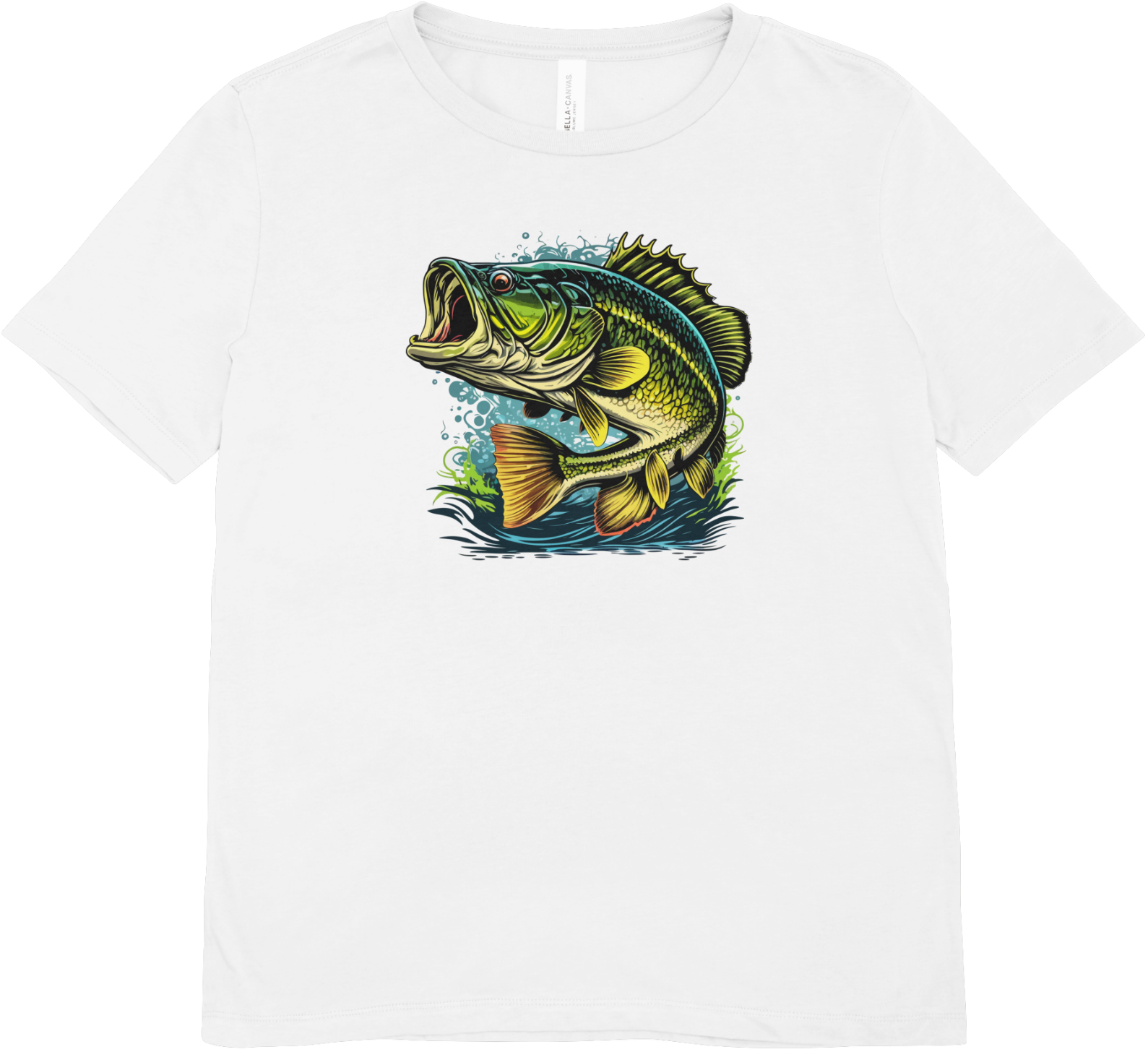 Tricou barbatesc pescuit 100% bumbac CRAZY FISH