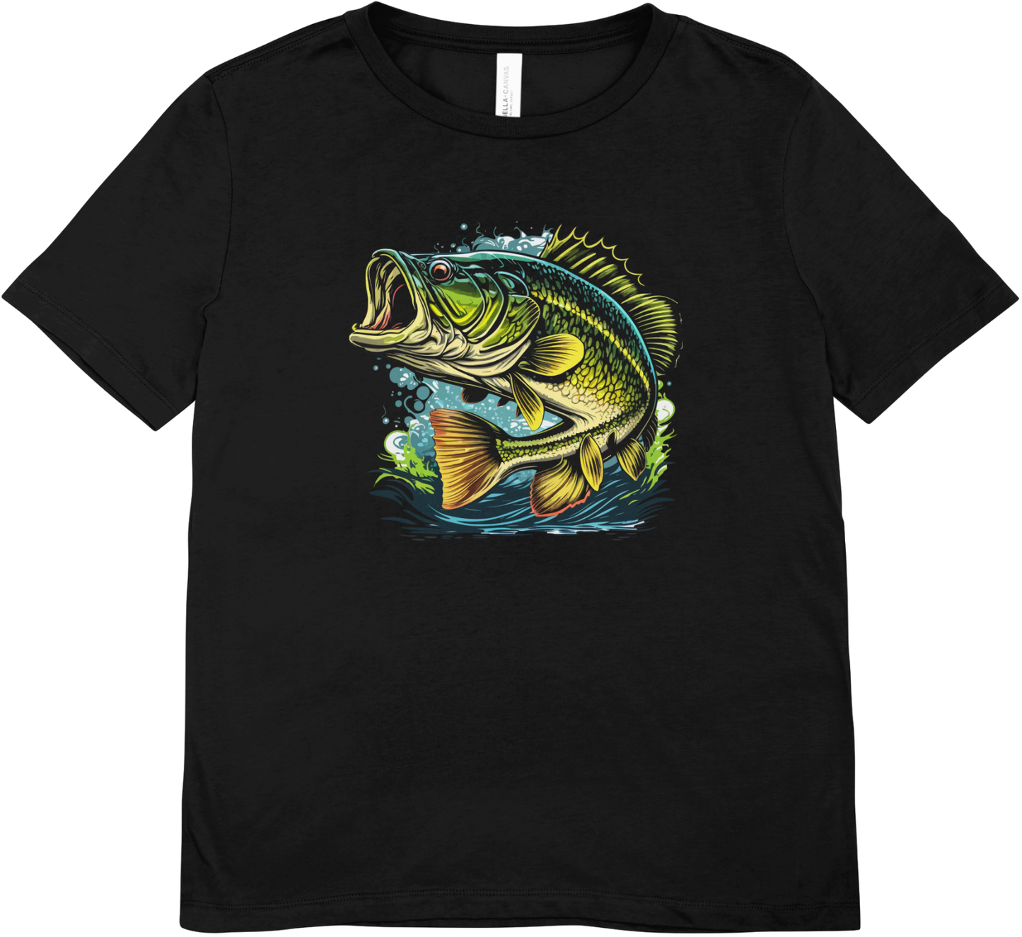 Tricou barbatesc pescuit 100% bumbac CRAZY FISH