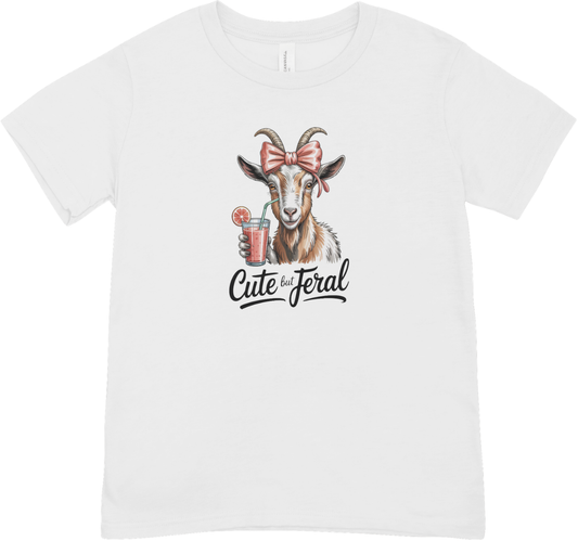 Tricou femei cu capra gaini  100% bumbac Cute Goat