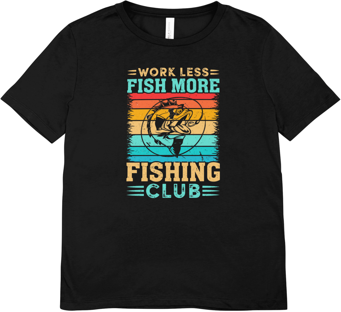 Tricou barbatesc pescuit 100% bumbac PESTE MAI MULT