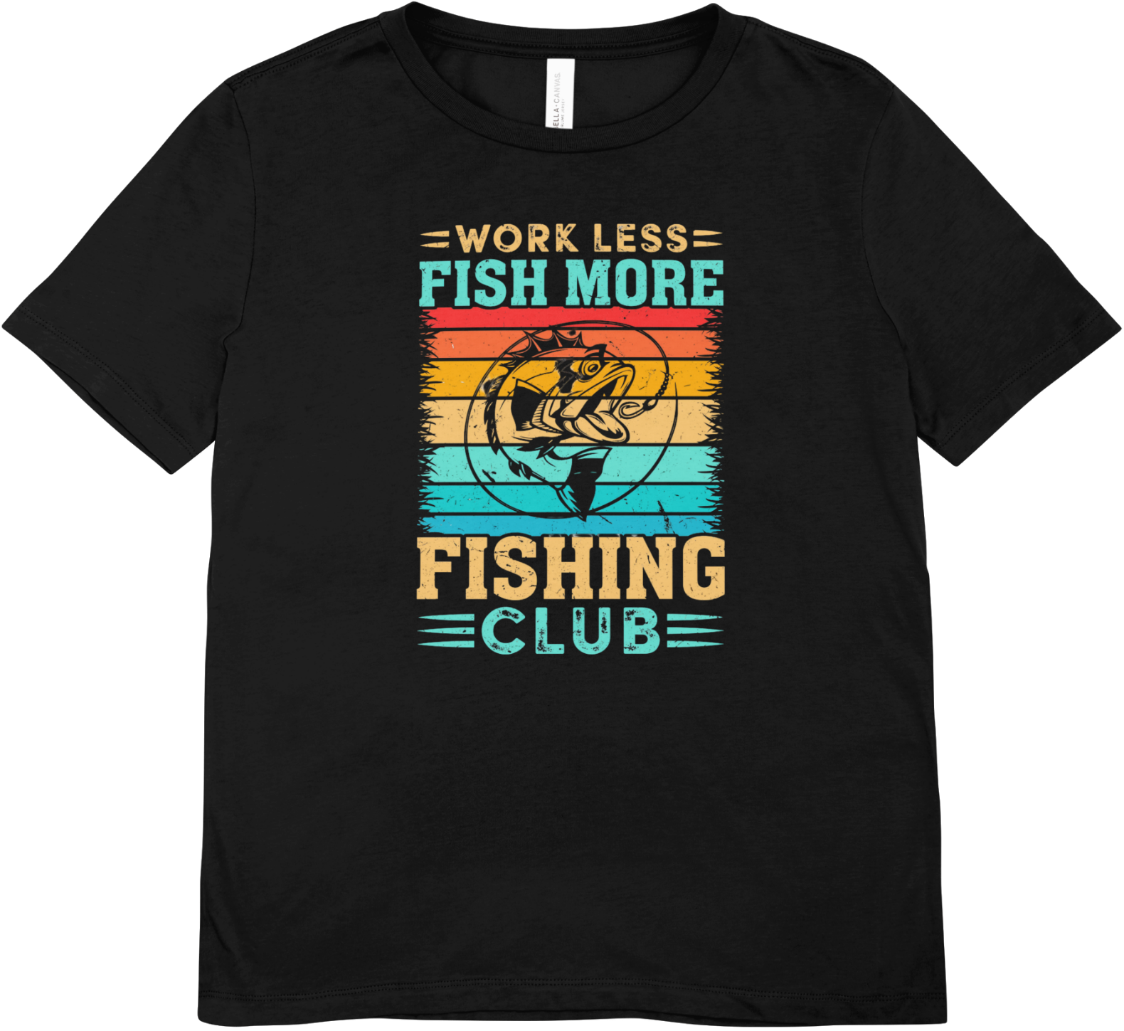 Tricou barbatesc pescuit 100% bumbac PESTE MAI MULT