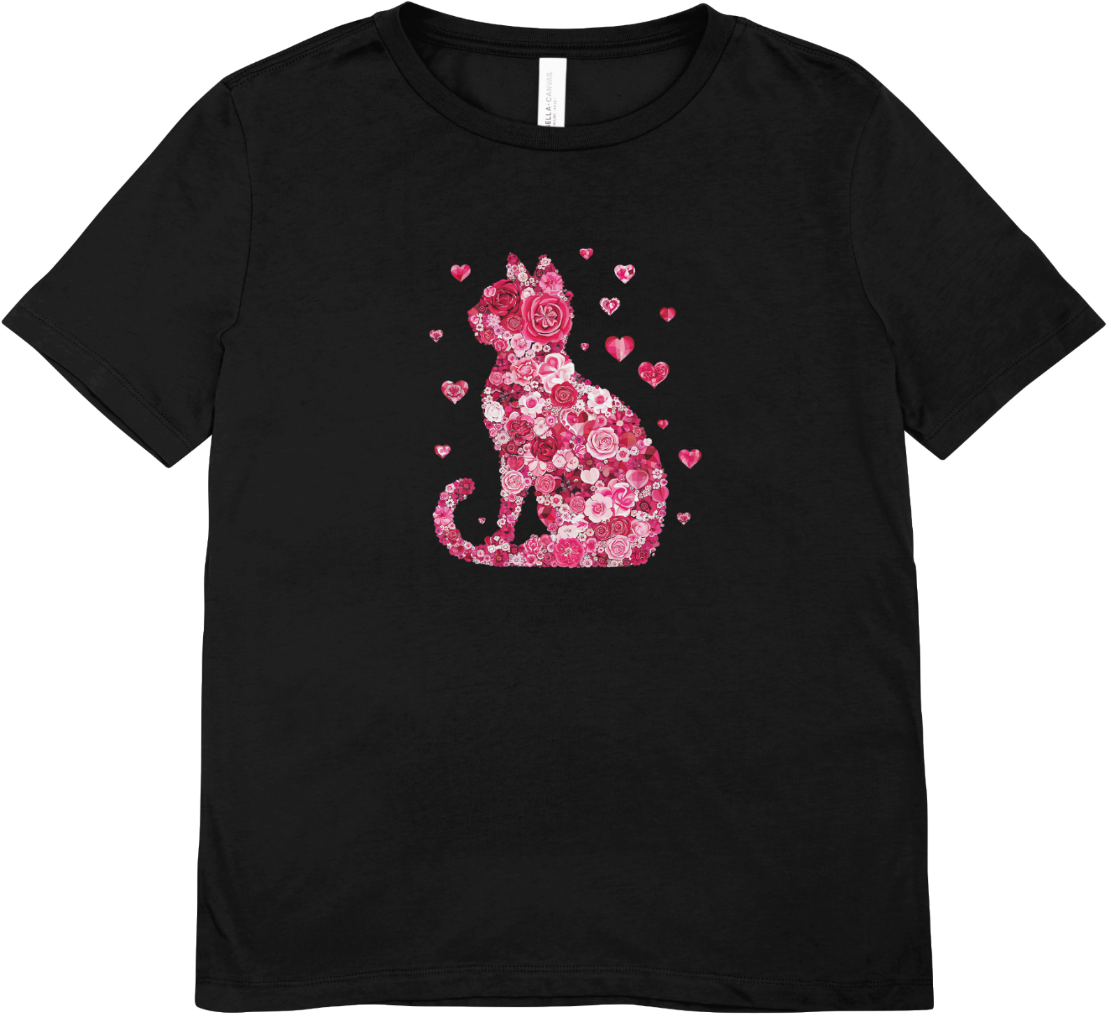 Tricou cu pisici 100% bumbac FLOWER CAT
