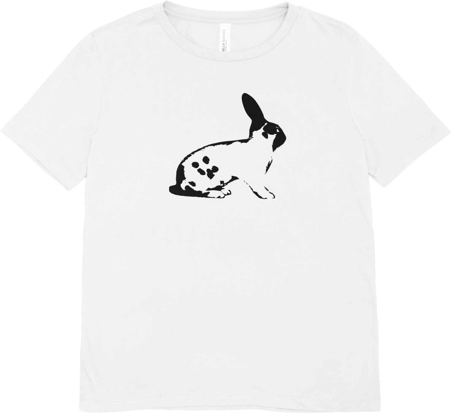 Tricou unisex cu iepure 100% bumbac RABBIT