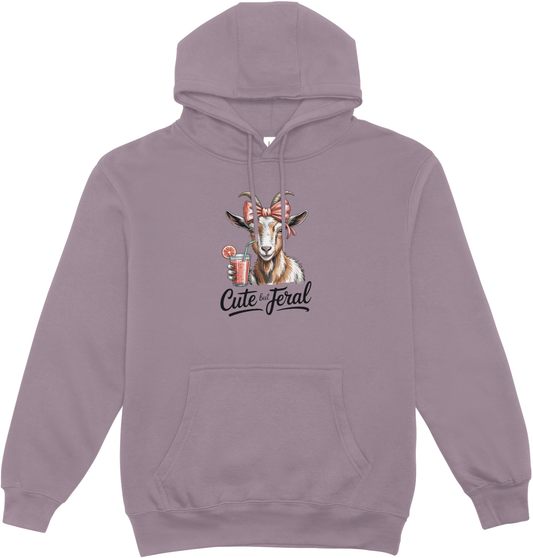 Hanorac oversize femei 80% bumbac Cute Goat