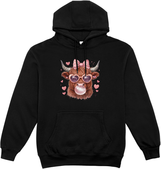 Hanorac negru unisex 80% bumbaC BUBBLE GUM