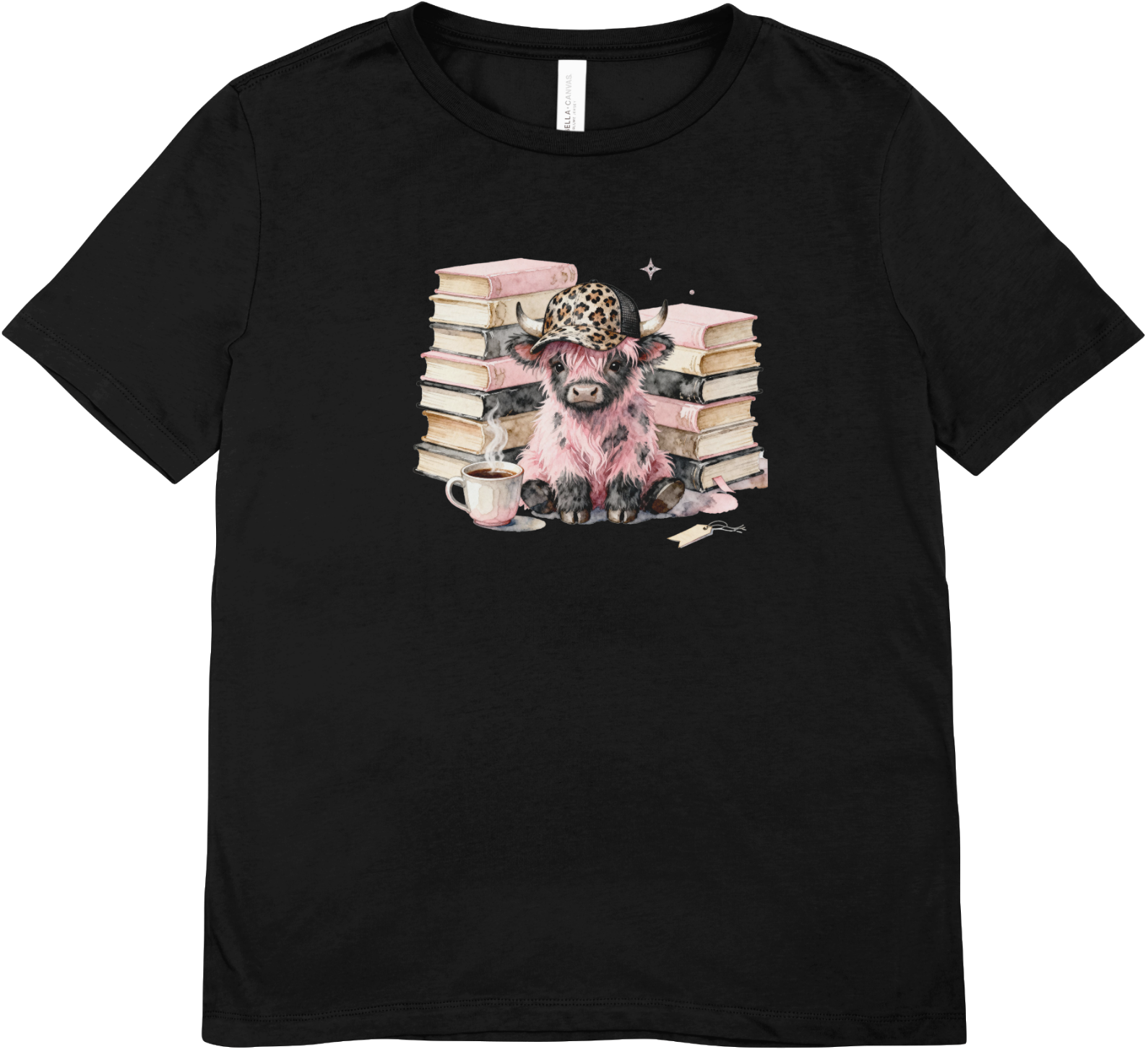 Tricou cu vaci 100% bumbac BOOKS