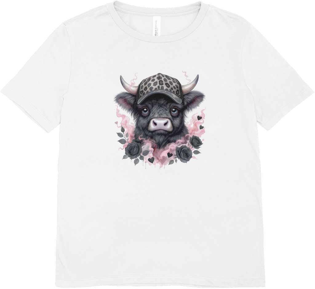 Tricou cu vaci 100% bumbac FLOWERS