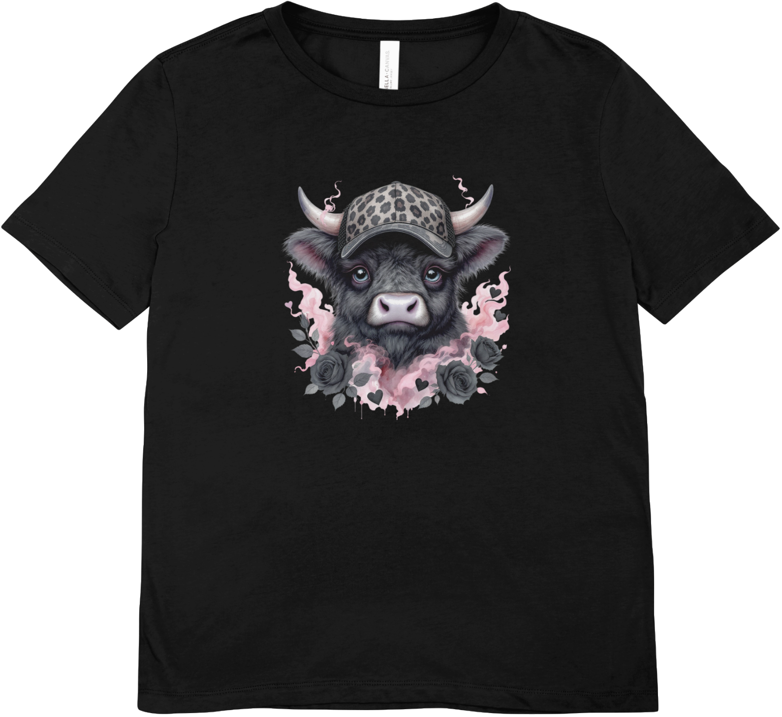 Tricou cu vaci 100% bumbac FLOWERS