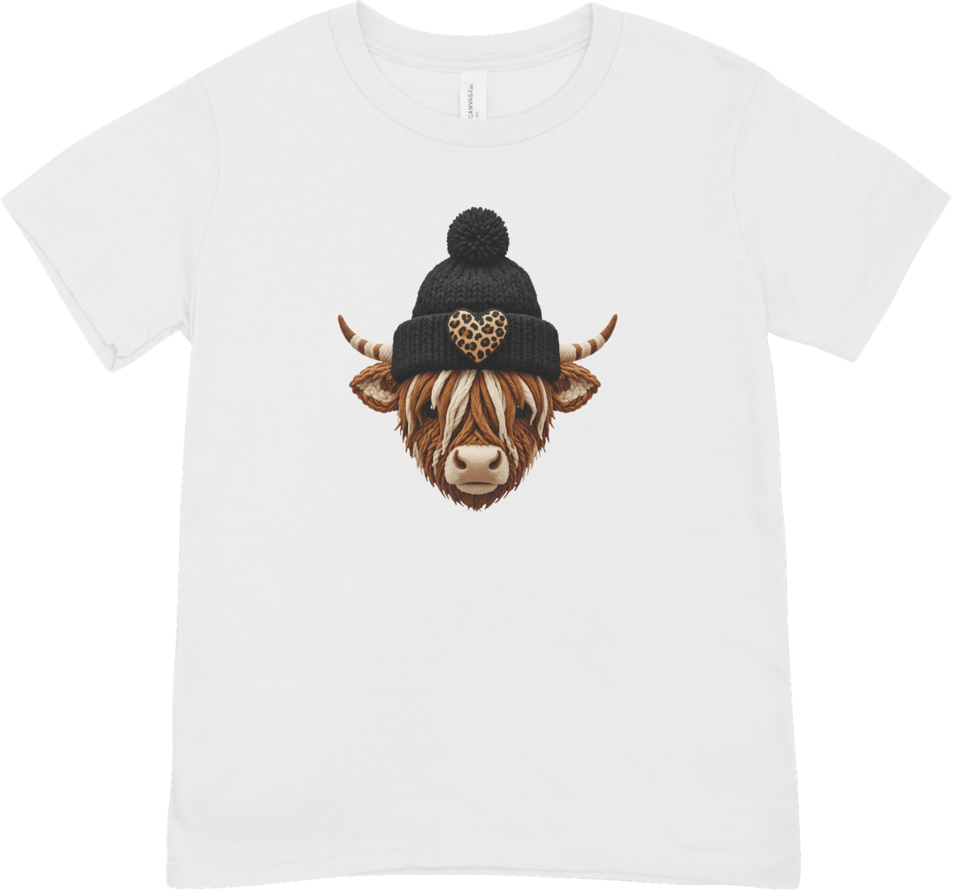 Tricou unisex 100% bumbac cu vaca Cool Highland