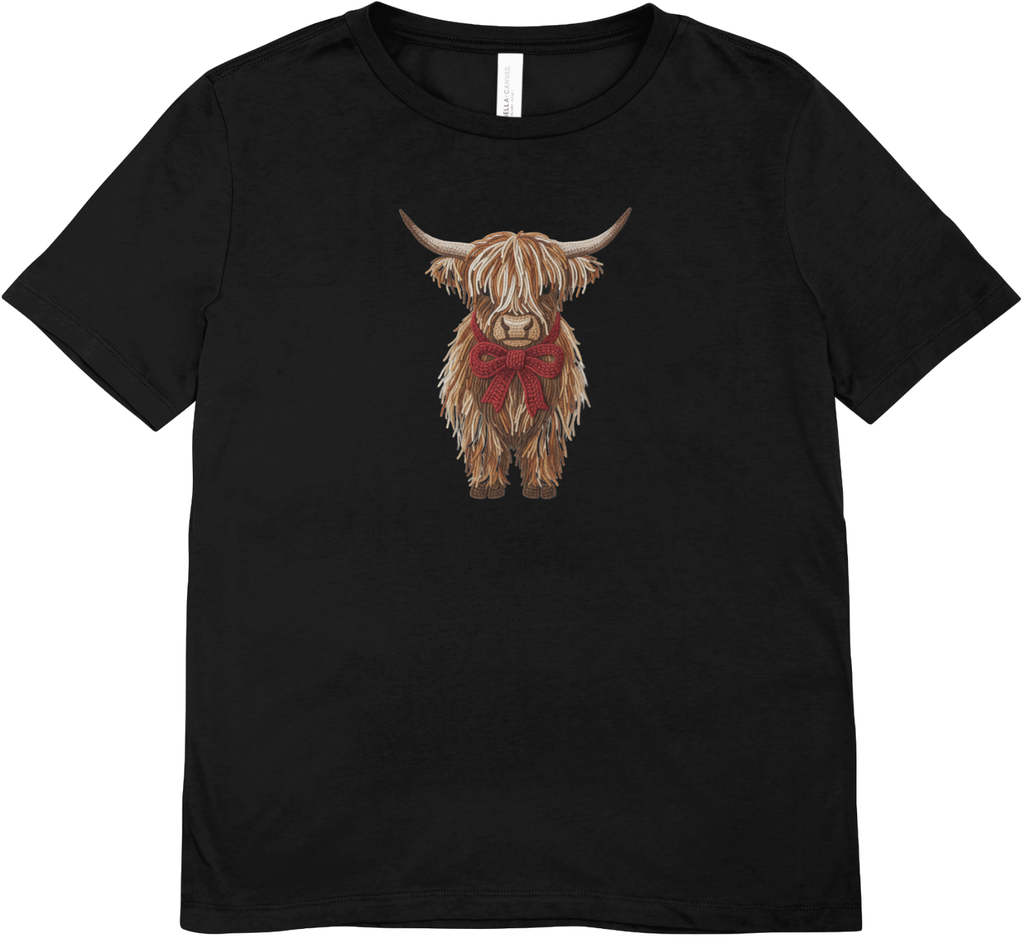 Tricou unisex cu vaci 100% bumbac HIGHLAND