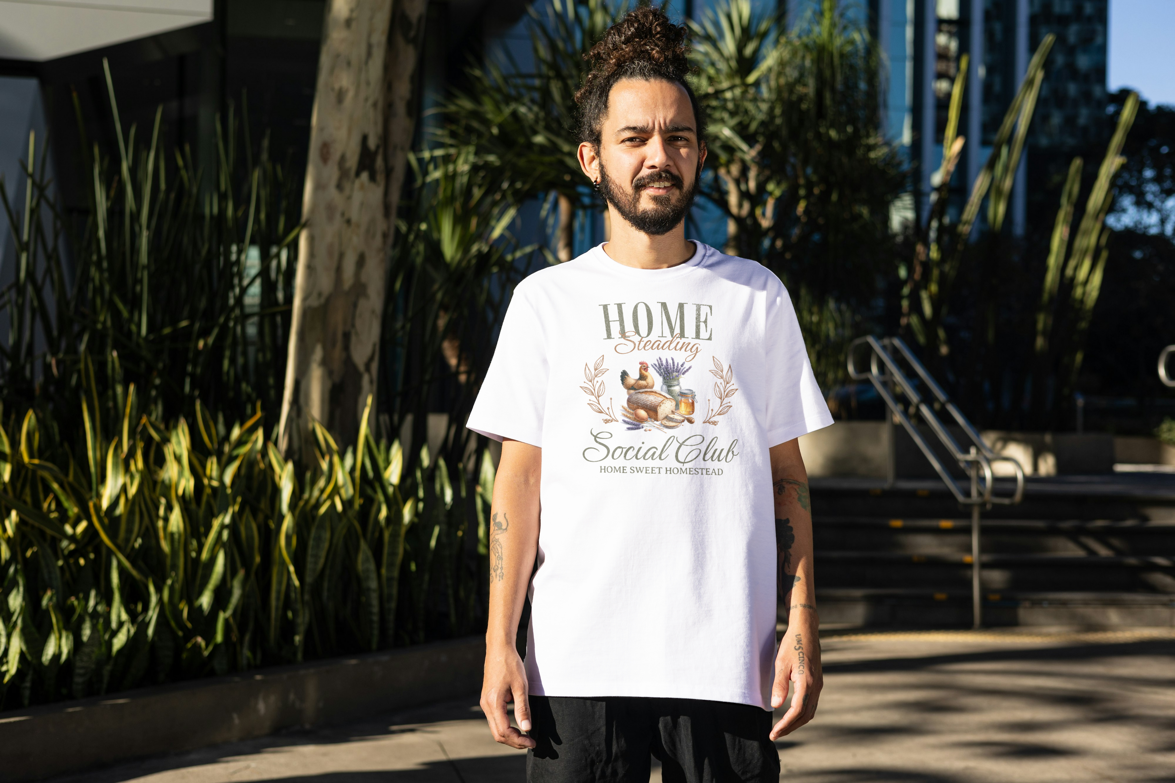 Tricou unisex cu tematica homestead 100% bumbac Home steading