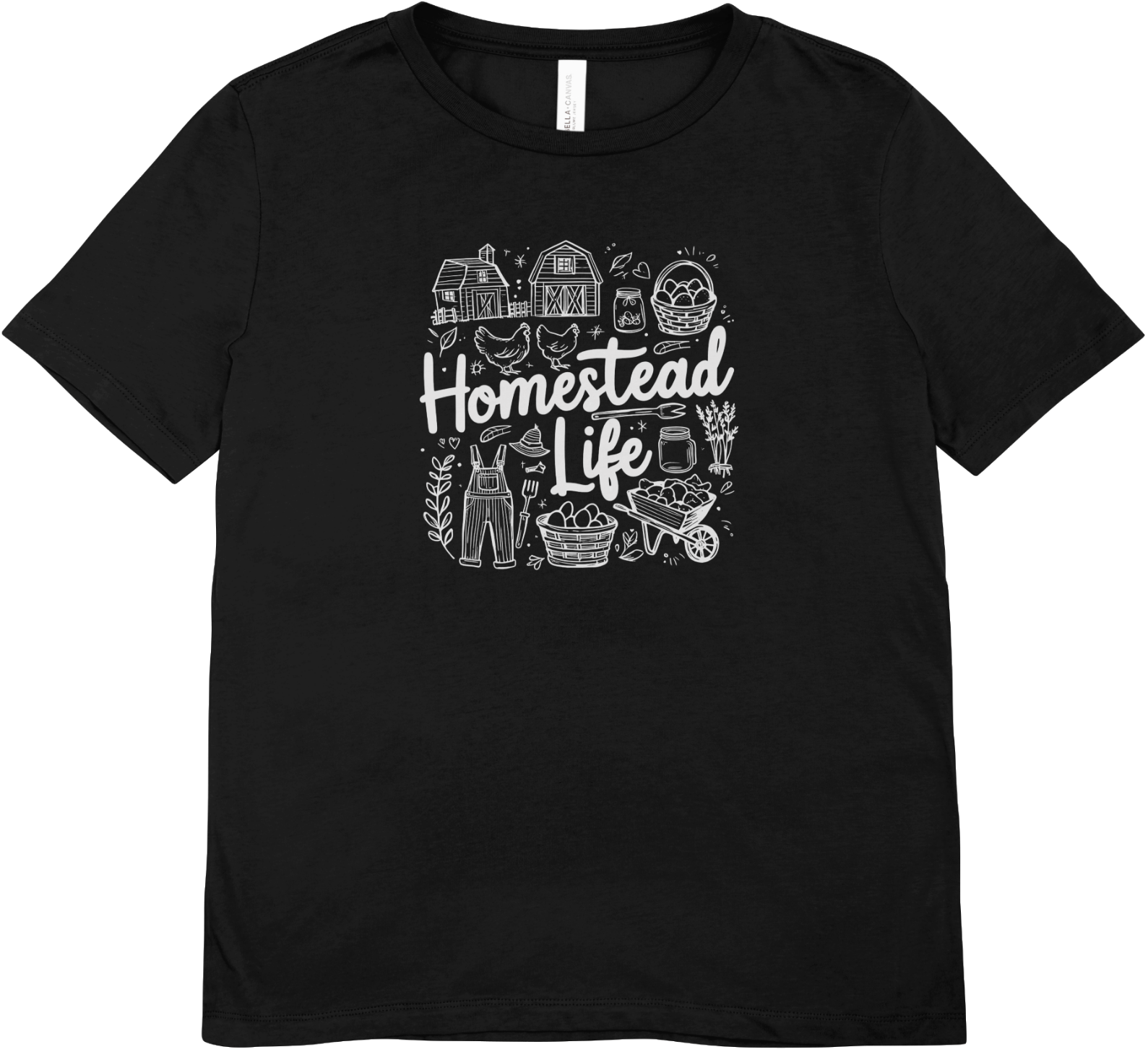 Tricou unisex cu tematică homestead 100% bumbac HOMESTEAD LIFE