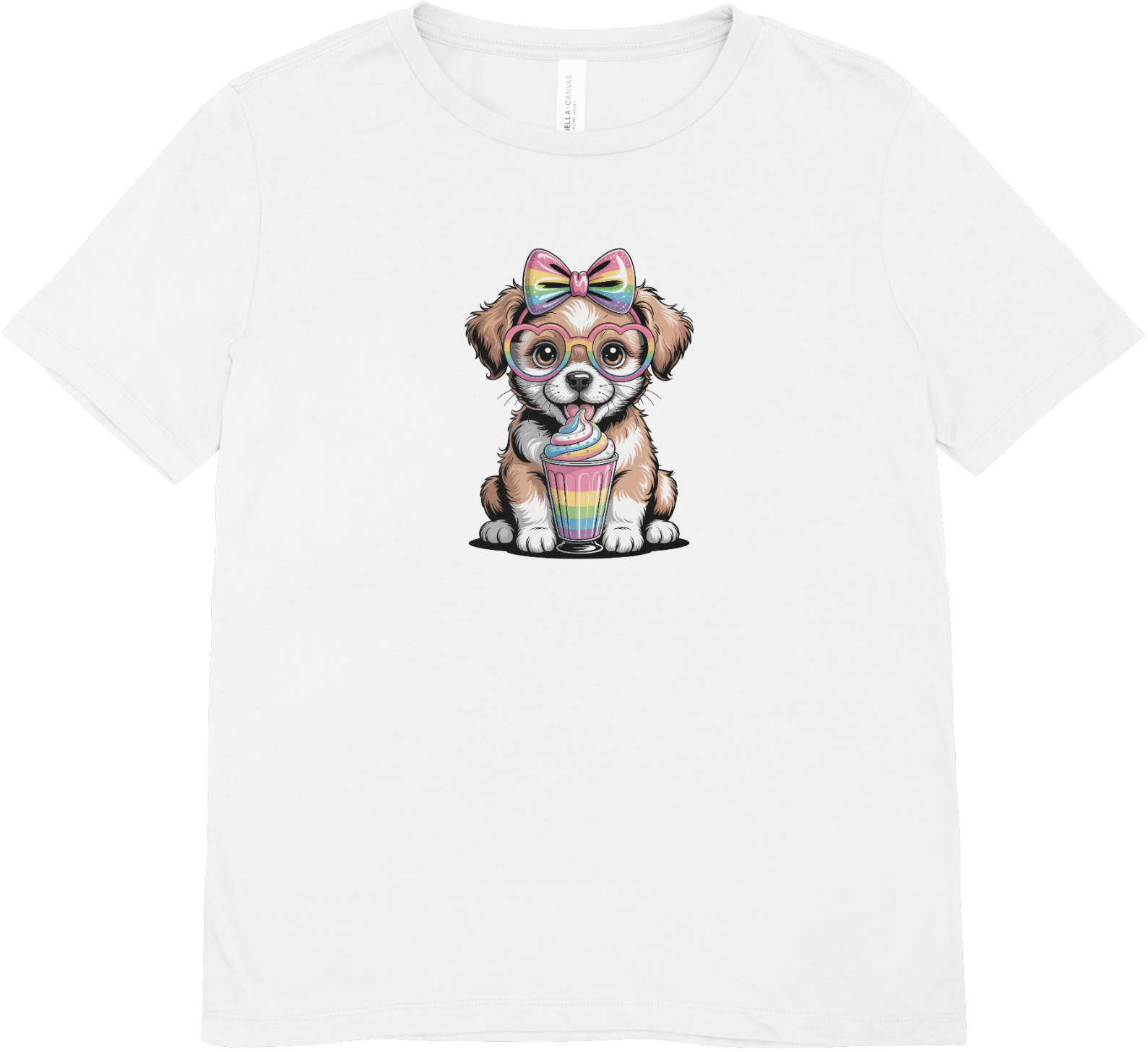 Tricou cu căței 100% bumbac ICECREAM PUPPY