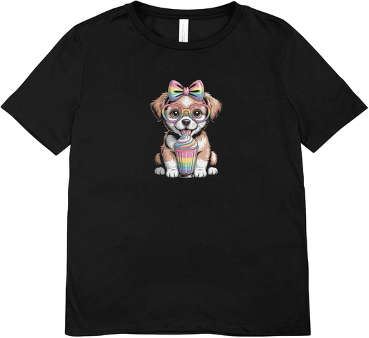 Tricou cu căței 100% bumbac ICECREAM PUPPY