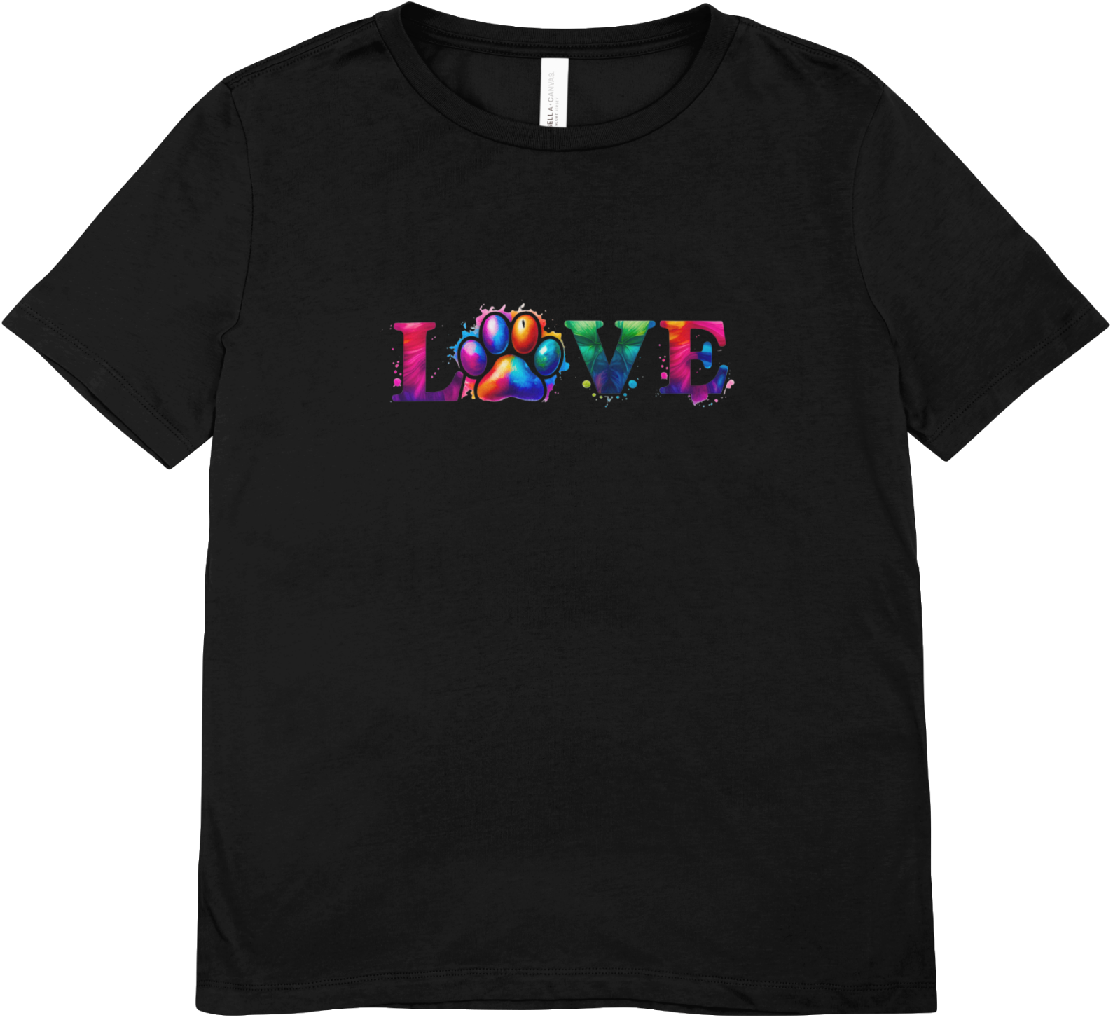 Tricou cu căței 100% bumbac LOVE