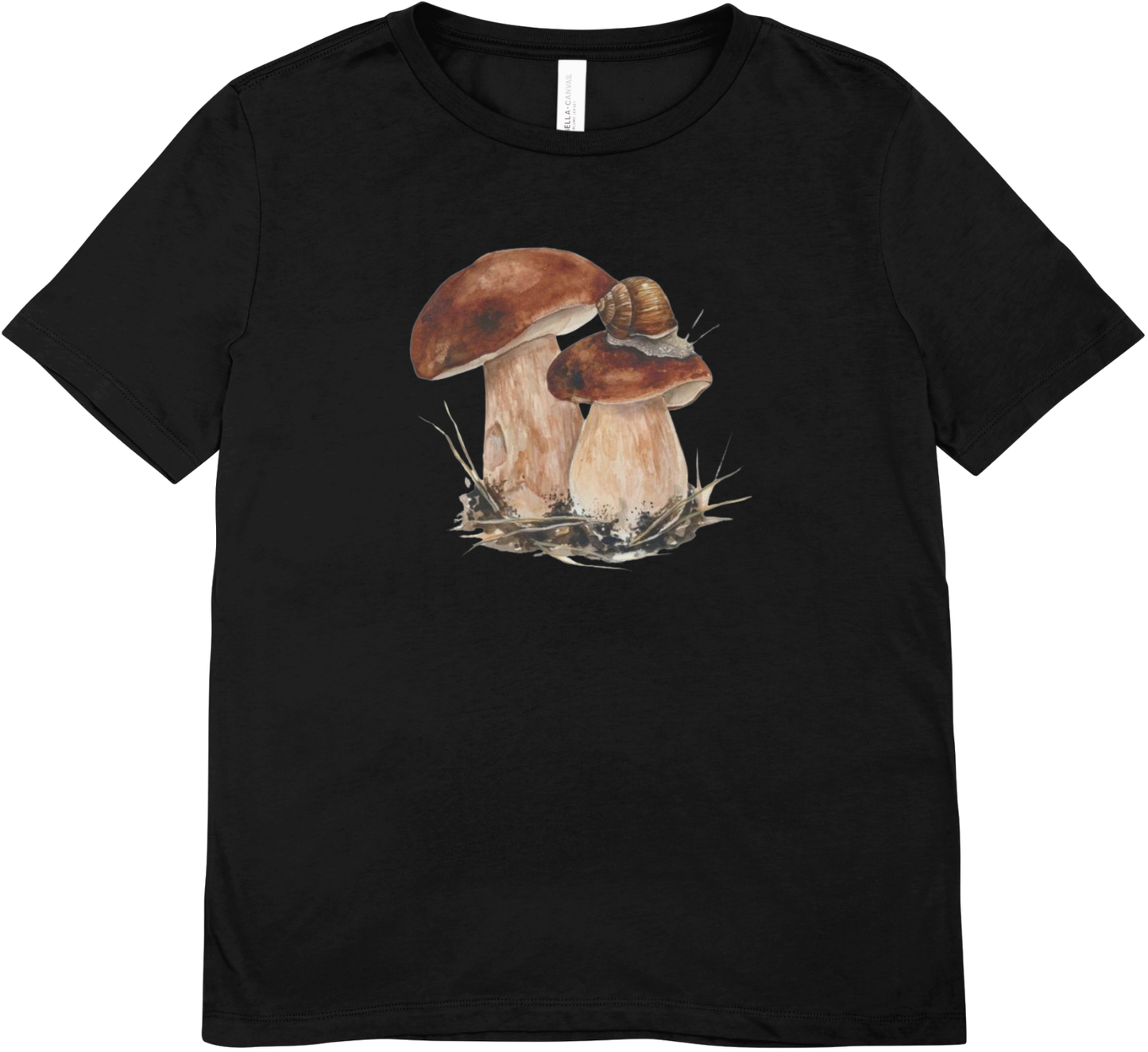 Tricou unisex cu ciuperci 100% bumbac MELC PE HRIB