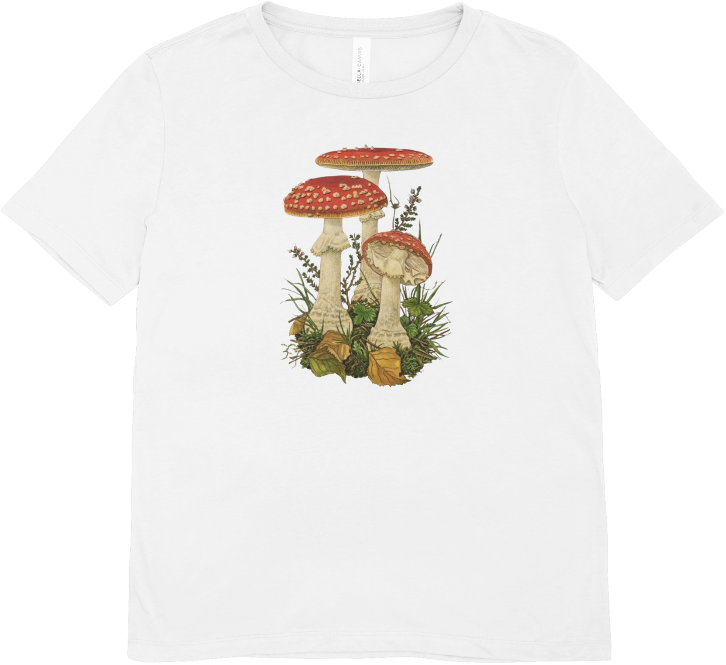 Tricou unisex cu ciuperci 100% bumbac MUSCARIA