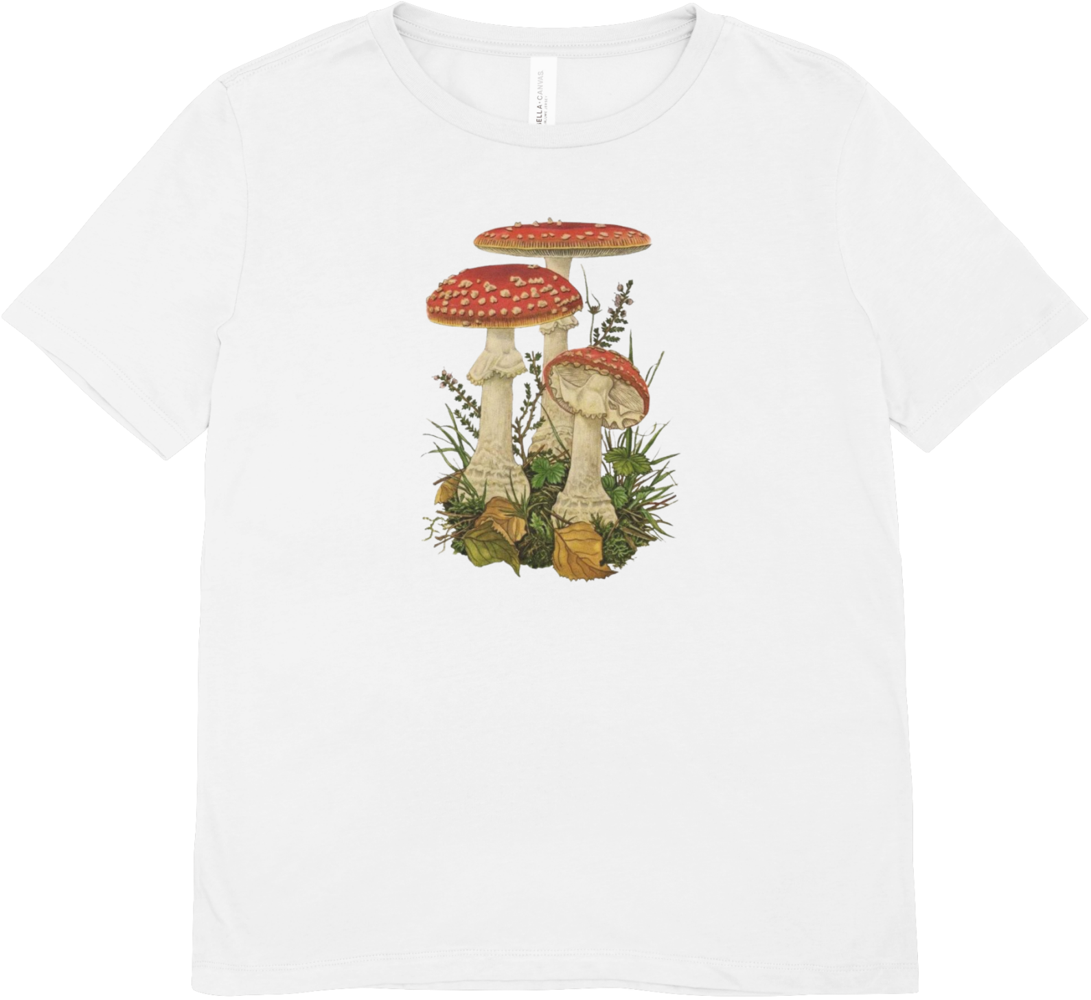 Tricou unisex cu ciuperci 100% bumbac MUSCARIA