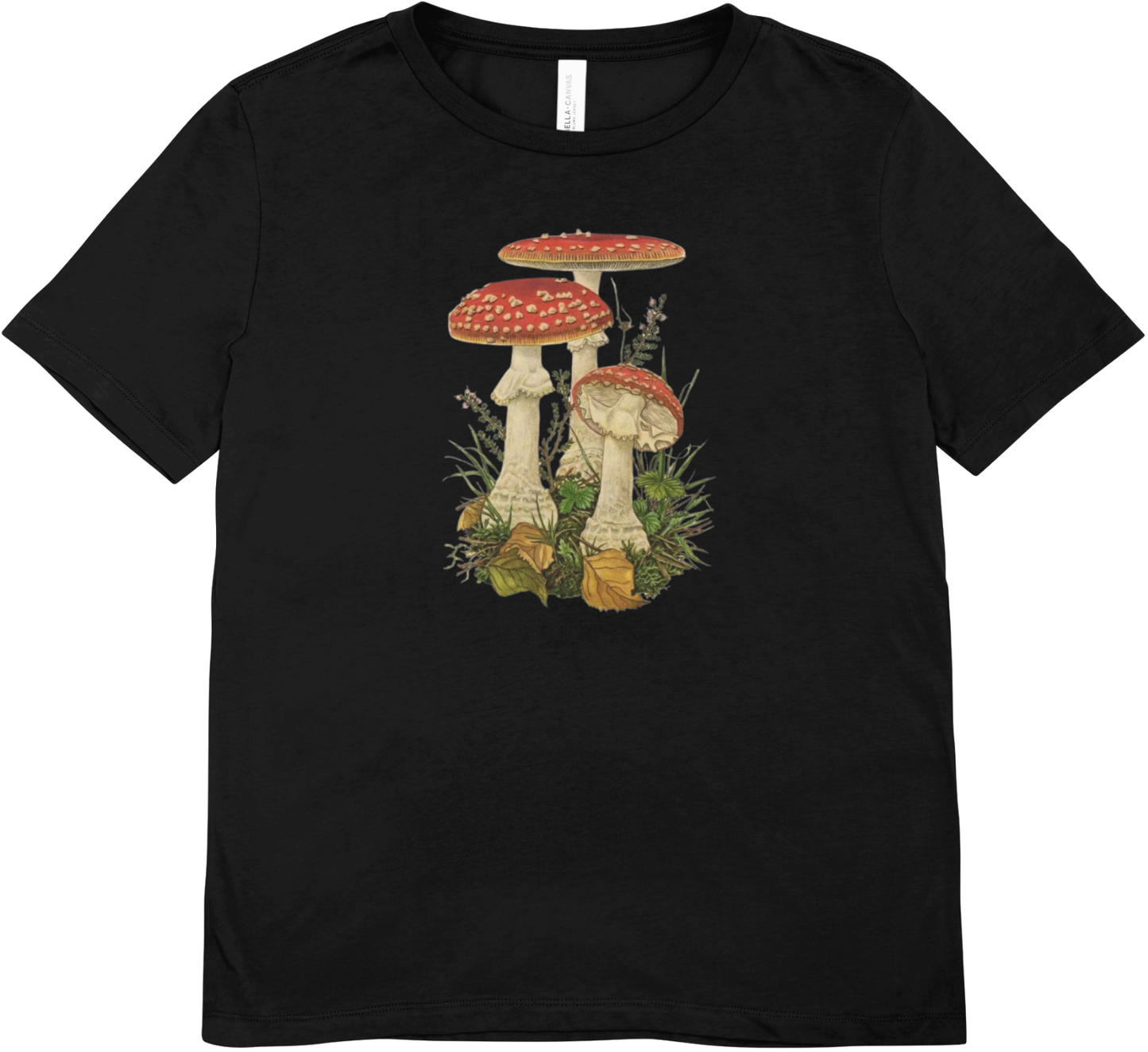 Tricou unisex cu ciuperci 100% bumbac MUSCARIA