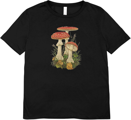 Tricou unisex cu ciuperci 100% bumbac MUSCARIA