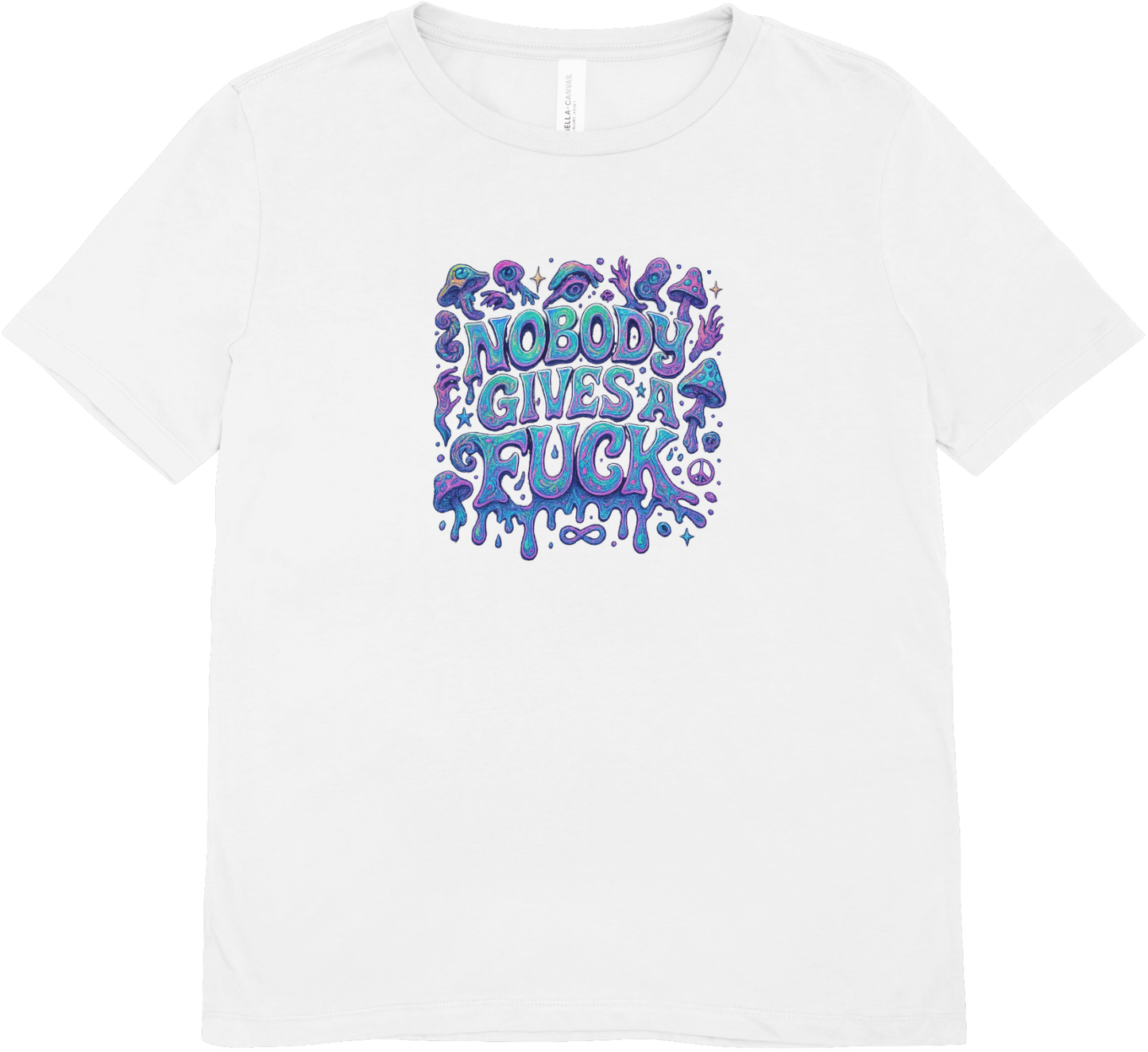 Tricou unisex cu ciuperci 100% bumbac NOBODY