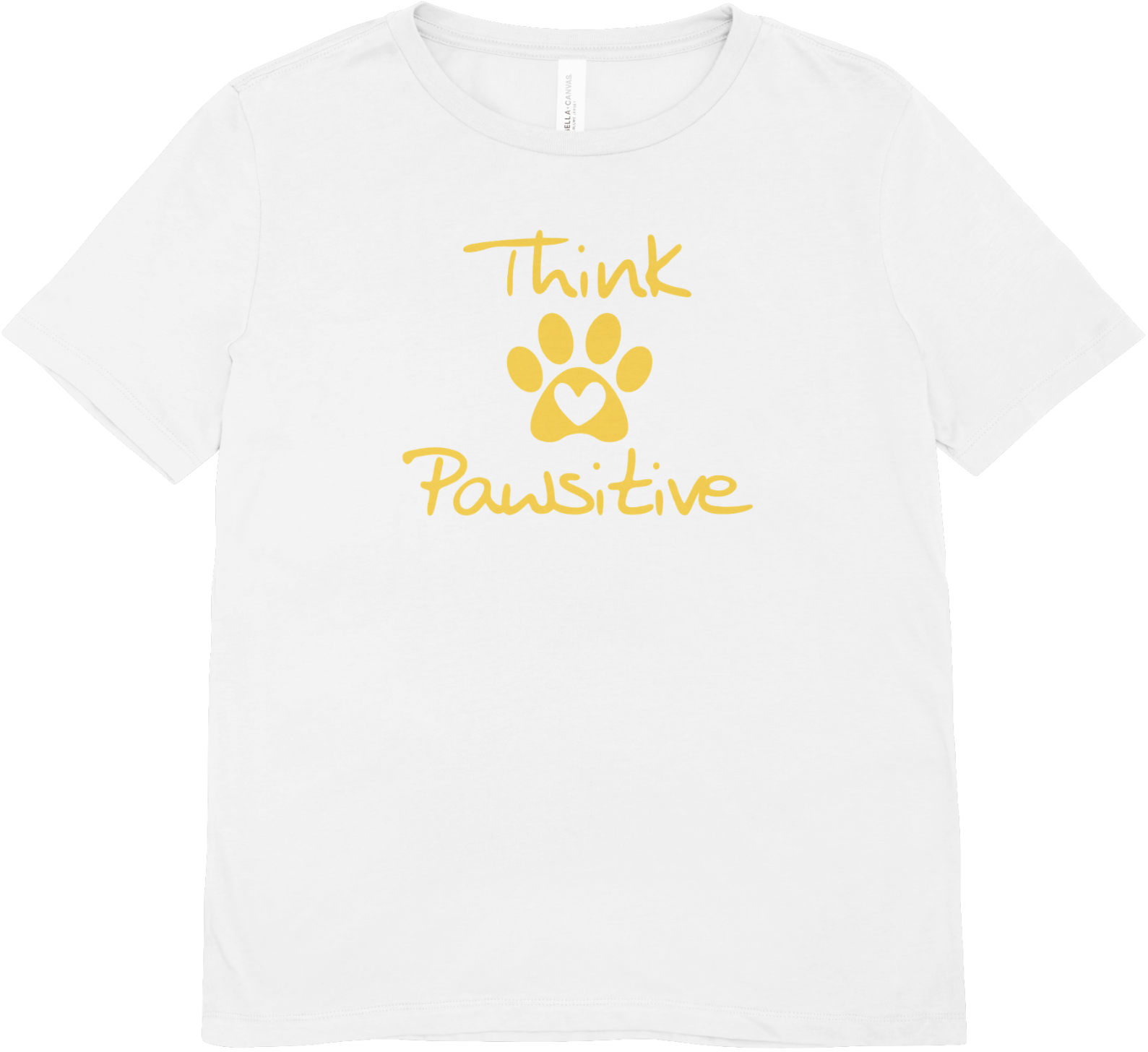 Tricou unisex cu căței 100% bumbac PAWSITIVE