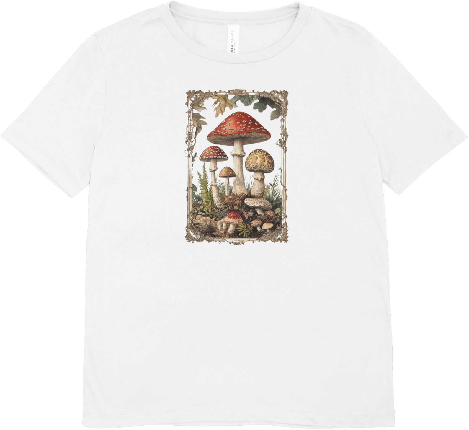 Tricou unisex cu ciuperci 100% bumbac MUSCARIA DREAM